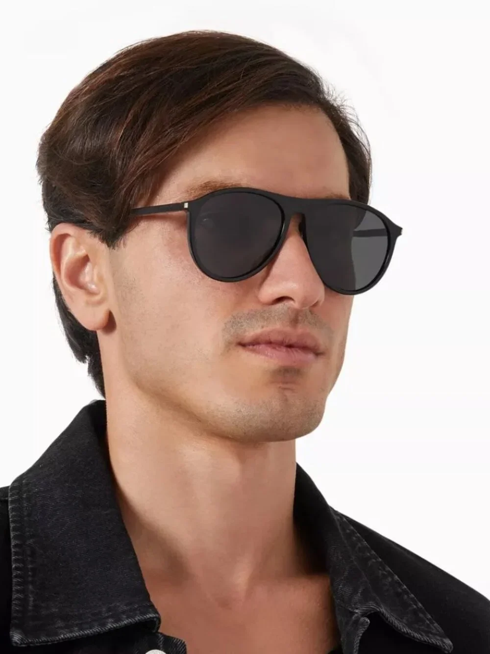 Saint Laurent Men Sunglasses Black Grey Pilot SL667 001 NEW AUTHENTIC